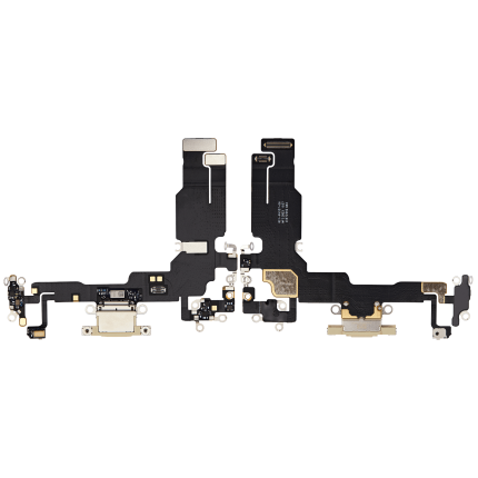 Charging Port Flex Cable Compatible For iPhone 15 (Premium) (Yellow)