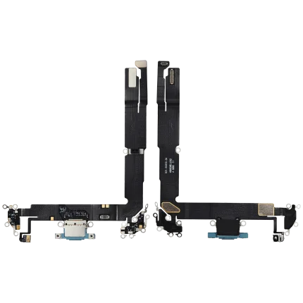Charging Port Flex Cable Compatible For iPhone 16 Plus (Premium) (Teal)