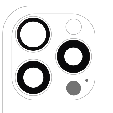 Back Camera Lens (Glass Only) With Adhesive Compatible For iPhone 16 Pro / 16 Pro Max (3 Piece Set) (Aftermarket Plus) (10 Pack)