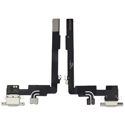 Charging Port Flex Cable Compatible For iPhone 16 Pro Max (Aftermarket Plus) (White Titanium)