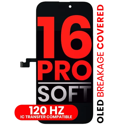 OLED Assembly Compatible For iPhone 16 Pro (Aftermarket Pro: XO7 Soft) (120HZ)