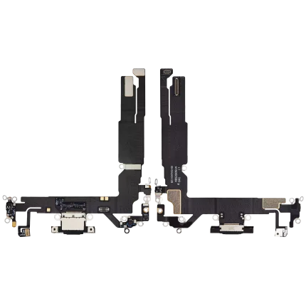 Charging Port Flex Cable Compatible For iPhone 16 (Premium) (Black)