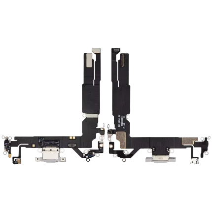 Charging Port Flex Cable Compatible For iPhone 16 (Premium) (White)