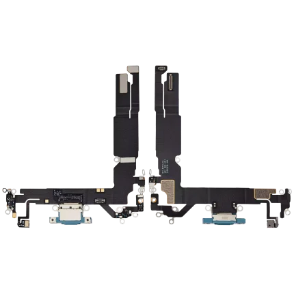 Charging Port Flex Cable Compatible For iPhone 16 (Premium) (Teal)