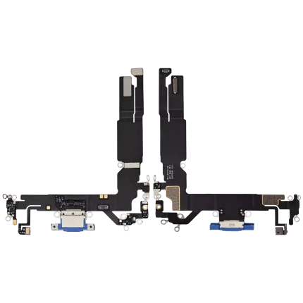 Charging Port Flex Cable Compatible For iPhone 16 (Premium) (Ultramarine)