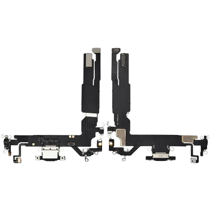 Charging Port Flex Cable Compatible For iPhone 16 (Aftermarket Plus) (Black)