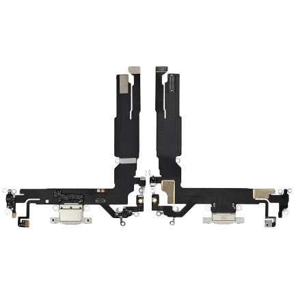 Charging Port Flex Cable Compatible For iPhone 16 (Aftermarket Plus) (White)