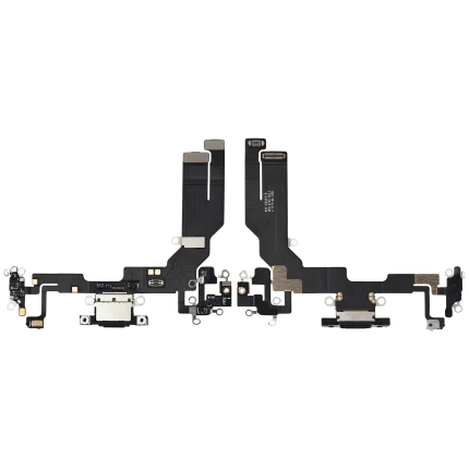 Charging Port Flex Cable Compatible For iPhone 16e (Premium) (Black)