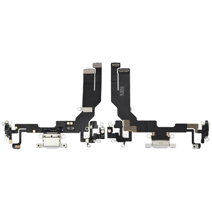 Charging Port Flex Cable Compatible For iPhone 16e (Premium) (White)