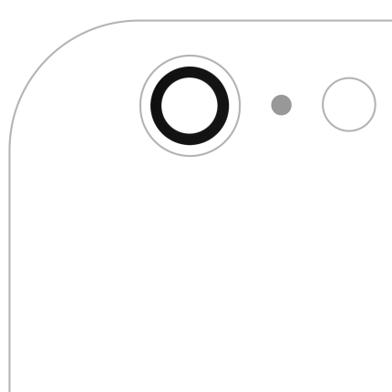 Back Camera Lens (Glass Only) With Adhesive Compatible For iPhone 6 Plus / 6S Plus (All Colors) (10 Pack) (Real Sapphire l Premium)