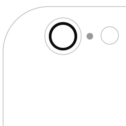 Back Camera Lens (Glass Only) With Adhesive Compatible For iPhone 6 / 6S (All Colors) (10 Pack) (Real Sapphire l Premium)