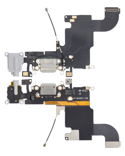 Charging Port Flex Cable Compatible For iPhone 6S (Aftermarket) (Silver)