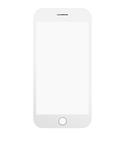 3 in 1 (Glass With OCA Pre-Installed + Frame)  Compatible For iPhone 7 (OCA Master) (2 Pack) (White)