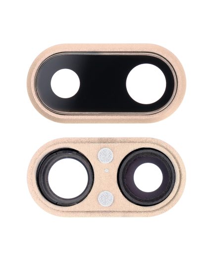 Back Camera Lens With Bracket & Bezel Compatible For iPhone 8 Plus (Aftermarket Plus) (Gold) (10 Pack)