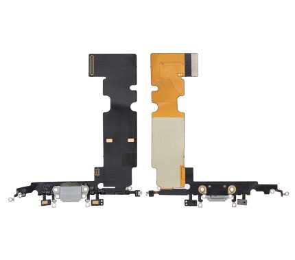 Charging Port Flex Cable Compatible For iPhone 8 Plus (Premium) (Silver)