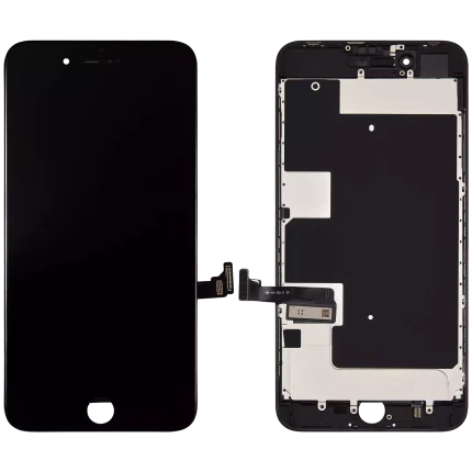 LCD Assembly With Steel Plate Compatible For iPhone 8 Plus (Aftermarket) (Black)