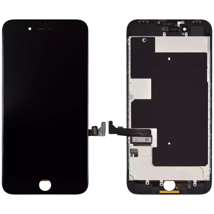 LCD Assembly With Steel Plate Compatible For iPhone 8 Plus (Aftermarket Pro: XO7 Incell) (Black)