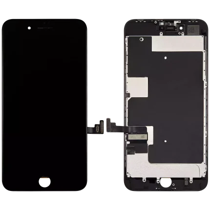 LCD Assembly With Steel Plate Compatible For iPhone 8 Plus (Refurbished) (Black)