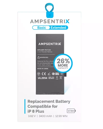 Replacement Battery Compatible For iPhone 8 Plus (EzeePro Basic Extended)