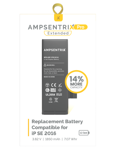 Replacement Battery Compatible For iPhone SE (2016) (EzeePro Pro Extended)