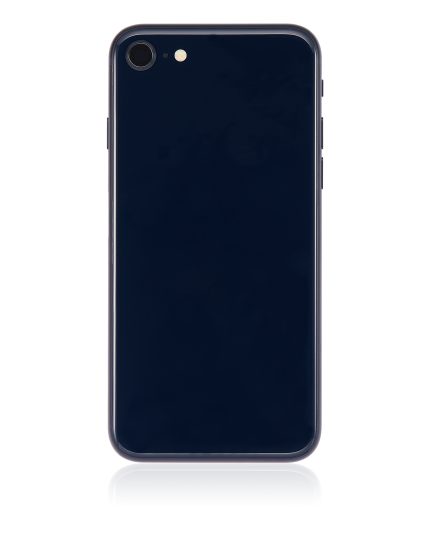 Back Housing W/ Small Components Pre-Installed Compatible For iPhone SE (2022) (Used OEM Pull: Grade C) (Midnight)