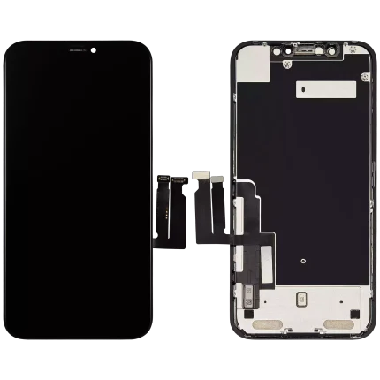LCD Assembly With Steel Plate Pre-Installed Compatible For iPhone XR (Refurbished)