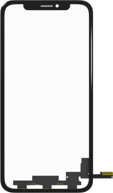 3 in 1  (Glass With OCA Pre-Installed + Frame) Compatible For iPhone XS (OCA Master)